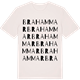 Vintage White t-shirt med Brahammar ordlek t-shirt