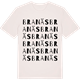 Vintage White t-shirt med Branäs ordlek t-shirt
