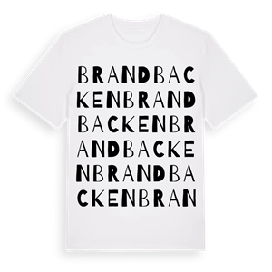 Brandbacken ordlek t-shirt – ekologisk bomull t-shirt från Pinshirt
