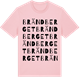 Pink Cotton t-shirt med Brändberget ordlek t-shirt