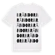 White t-shirt med Brändor ordlek t-shirt