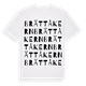 White t-shirt med Brättåkern ordlek t-shirt