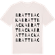 Vintage White t-shirt med Brattbacka ordlek t-shirt
