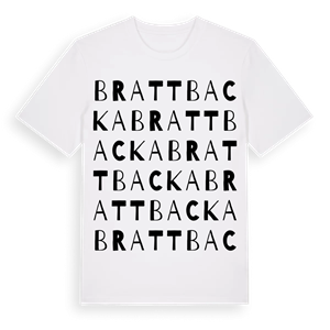 Brattbacka ordlek t-shirt – ekologisk bomull t-shirt från Pinshirt