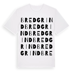 Bredgrind ordlek t-shirt – ekologisk bomull t-shirt från Pinshirt
