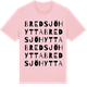 Pink Cotton t-shirt med Bredsjö hytta ordlek t-shirt