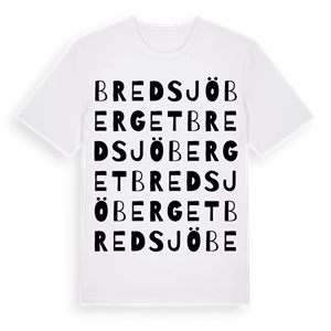 Bredsjöberget ordlek t-shirt – ekologisk bomull t-shirt från Pinshirt