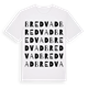 White t-shirt med Bredvad ordlek t-shirt
