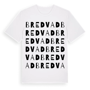 Bredvad ordlek t-shirt – ekologisk bomull t-shirt från Pinshirt
