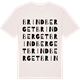 Vintage White t-shirt med Brindberget ordlek t-shirt