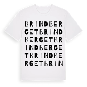 Brindberget ordlek t-shirt – ekologisk bomull t-shirt från Pinshirt