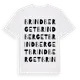White t-shirt med Brindberget ordlek t-shirt
