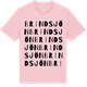Pink Cotton t-shirt med Brindsjön ordlek t-shirt