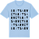 Blue Soul t-shirt med Britsarvet ordlek t-shirt