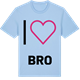 Blue Soul t-shirt med Jag älskar Bro t-shirt stort tryck