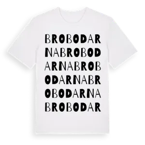 Brobodarna ordlek t-shirt – ekologisk bomull t-shirt från Pinshirt