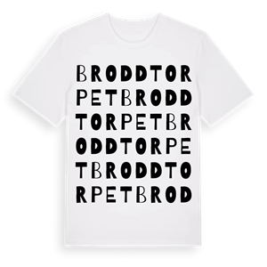 Broddtorpet ordlek t-shirt – ekologisk bomull t-shirt från Pinshirt