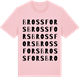 Pink Cotton t-shirt med Brossfors ordlek t-shirt