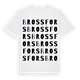 White t-shirt med Brossfors ordlek t-shirt