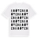 White t-shirt med Bröten ordlek t-shirt