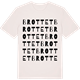 Vintage White t-shirt med Brottet ordlek t-shirt