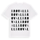 White t-shirt med Brovall ordlek t-shirt