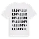 White t-shirt med Brovall ordlek t-shirt
