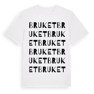 Bruket ordlek t-shirt – ekologisk bomull t-shirt från Pinshirt