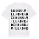 White t-shirt med Brunna villaområde ordlek t-shirt