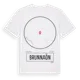 White t-shirt med Brunnaön t-shirt