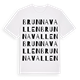 White t-shirt med Brunnavallen ordlek t-shirt