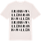 Vintage White t-shirt med Brunnavallen ordlek t-shirt