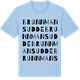 Blue Soul t-shirt med Brunnmans udde ordlek t-shirt