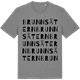 Mid Heather Gray t-shirt med Brunnsätern ordlek t-shirt