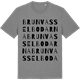 Mid Heather Gray t-shirt med Brunvasselbodarna ordlek t-shirt