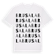 White t-shirt med Brusala ordlek t-shirt
