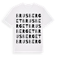White t-shirt med Brusberget ordlek t-shirt