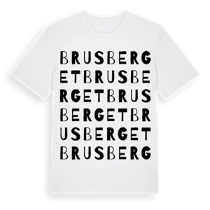Brusberget ordlek t-shirt – ekologisk bomull t-shirt från Pinshirt
