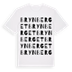 White t-shirt med Brynberget ordlek t-shirt