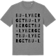 Mid Heather Gray t-shirt med Bu-Lyberget ordlek t-shirt