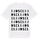 White t-shirt med Budsel ordlek t-shirt