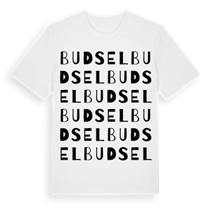 Budsel ordlek t-shirt – ekologisk bomull t-shirt från Pinshirt