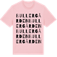 Pink Cotton t-shirt med Bullergården ordlek t-shirt