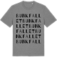 Mid Heather Gray t-shirt med Bunkfallet ordlek t-shirt