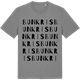 Mid Heather Gray t-shirt med Bunkris ordlek t-shirt
