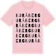 Pink Cotton t-shirt med Buråberg ordlek t-shirt