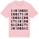 Pink Cotton t-shirt med Burängsberget ordlek t-shirt