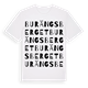 White t-shirt med Burängsberget ordlek t-shirt
