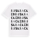 White t-shirt med Buskbacken ordlek t-shirt