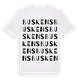 White t-shirt med Buskens ordlek t-shirt